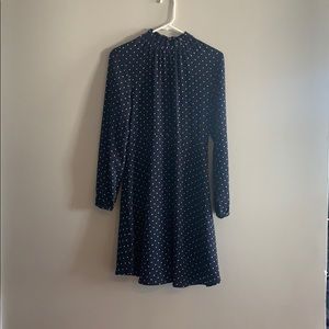 Blue polka dot dress
